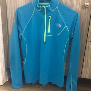 The north face lightweight 1/4 zip jacket